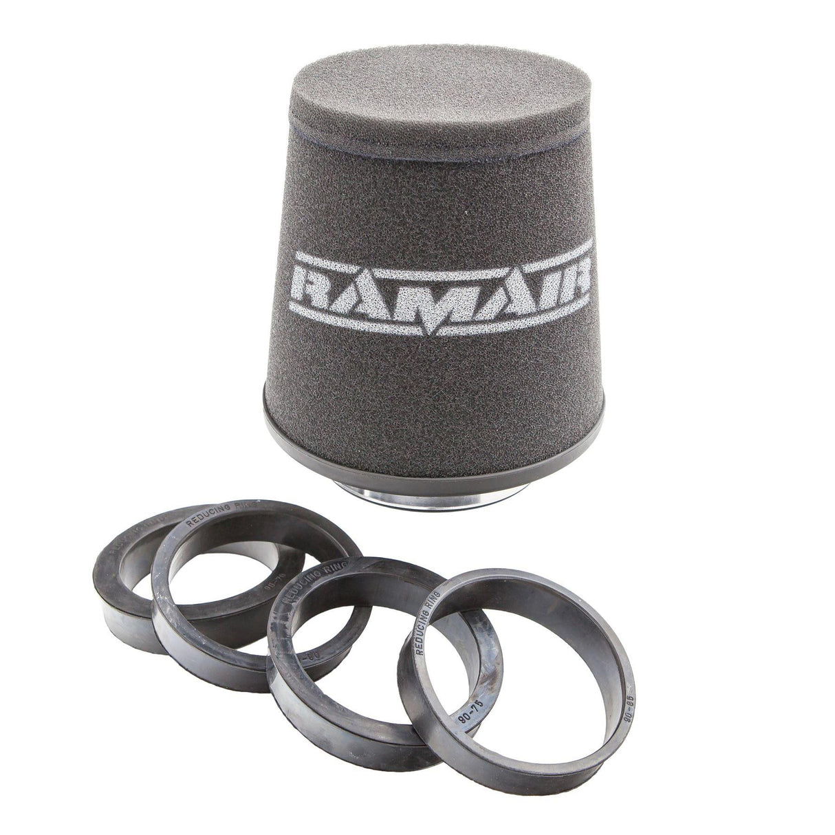 Ramair Ramair Foam 70-90mm (2.75 - 3.5inch) ID Neck Polymer Base Neck Cone Air Filter Universal with Reducing Rings
