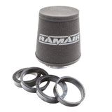 Ramair Ramair Foam 70-90mm (2.75 - 3.5inch) ID Neck Polymer Base Neck Cone Air Filter Universal with Reducing Rings