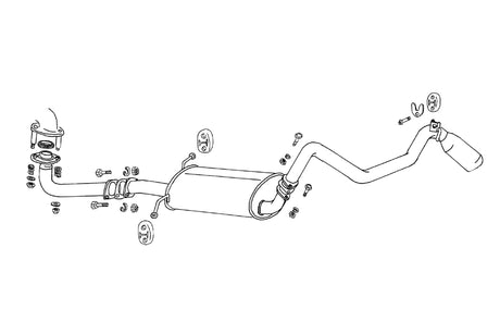 Fujitsubo Legalis 4 Exhaust - Mitsubishi Derica Star Wagon 2.5 Dt P25W/P35W