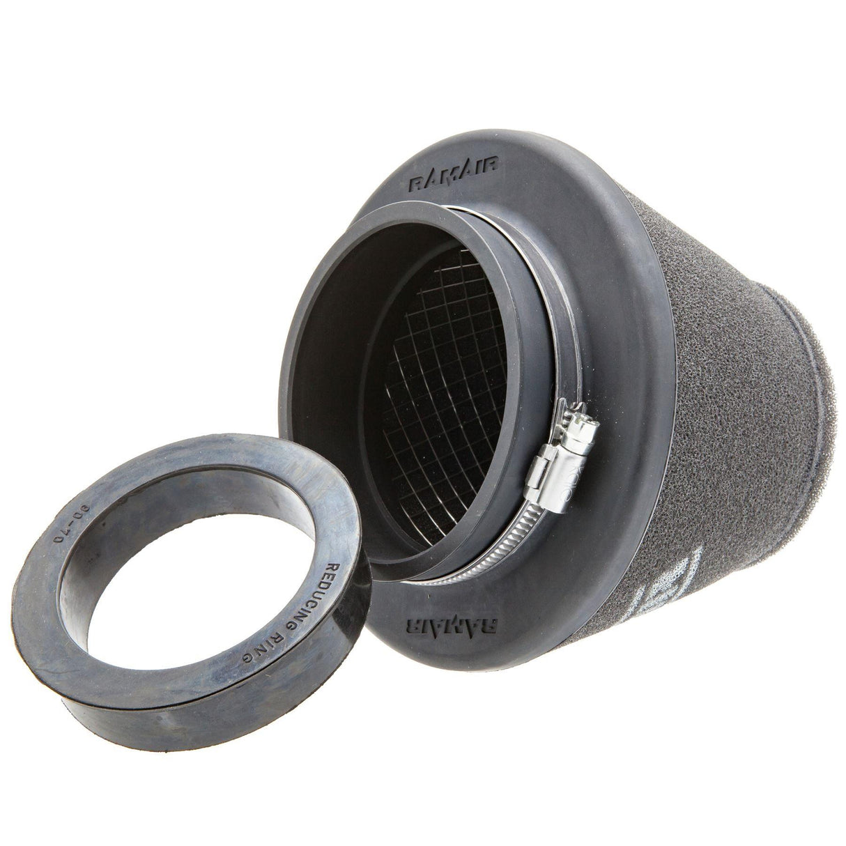 Ramair Ramair Foam 70mm - 90mm (2.75-3.5inch) ID Neck Polymer Base Neck Cone Air Filter