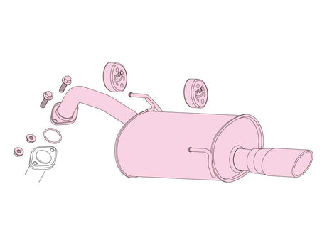 Fujitsubo A-S Exhaust - Nissan Cube 1.5 2WD Z12