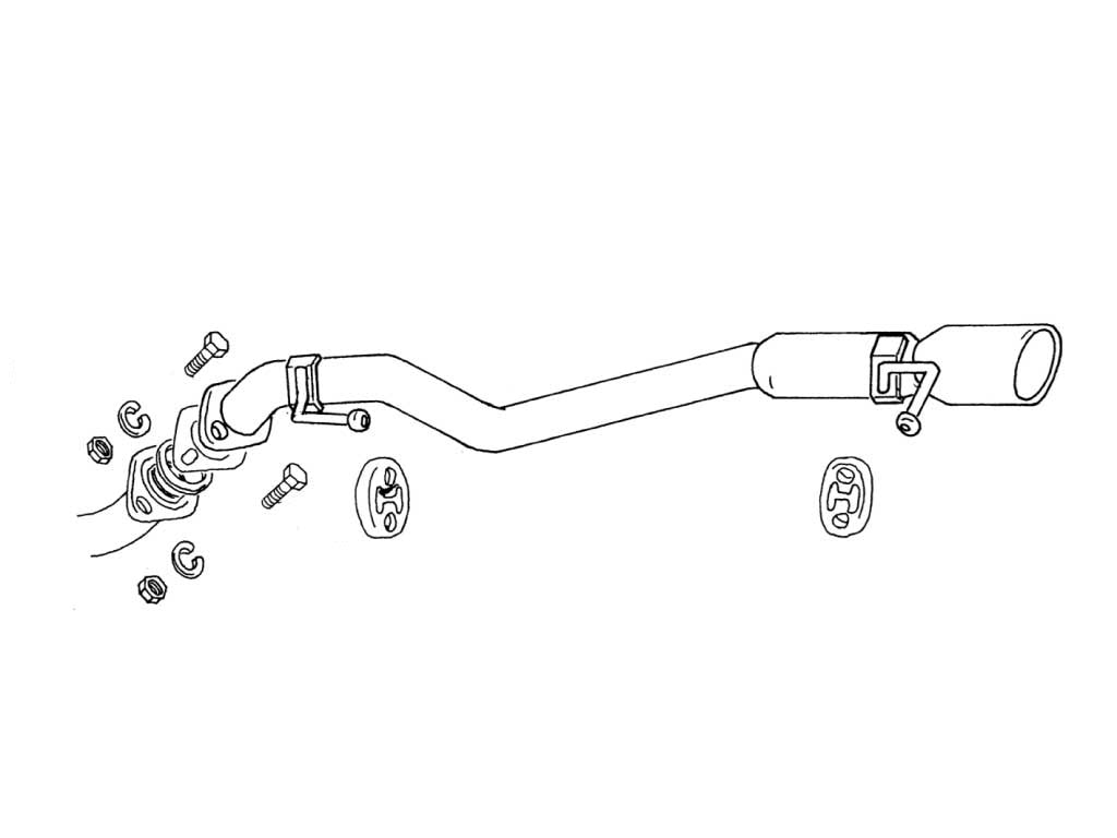 Fujitsubo Wagolis Exhaust - Mazda MPV 2.0/2.3/2.5/3.0 LWEW/3W/5W/FW