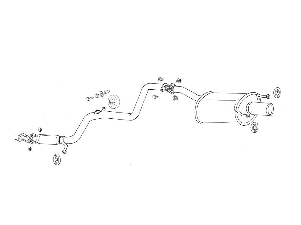 Fujitsubo Wagolis Exhaust - Nissan Wingroad 1.5 WFY11