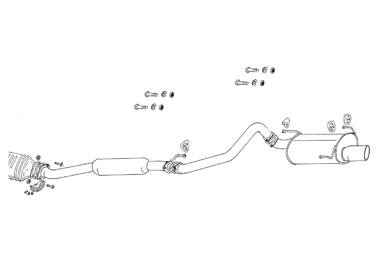 Fujitsubo Legalis R Exhaust - Toyota Celica Ss-I ST202