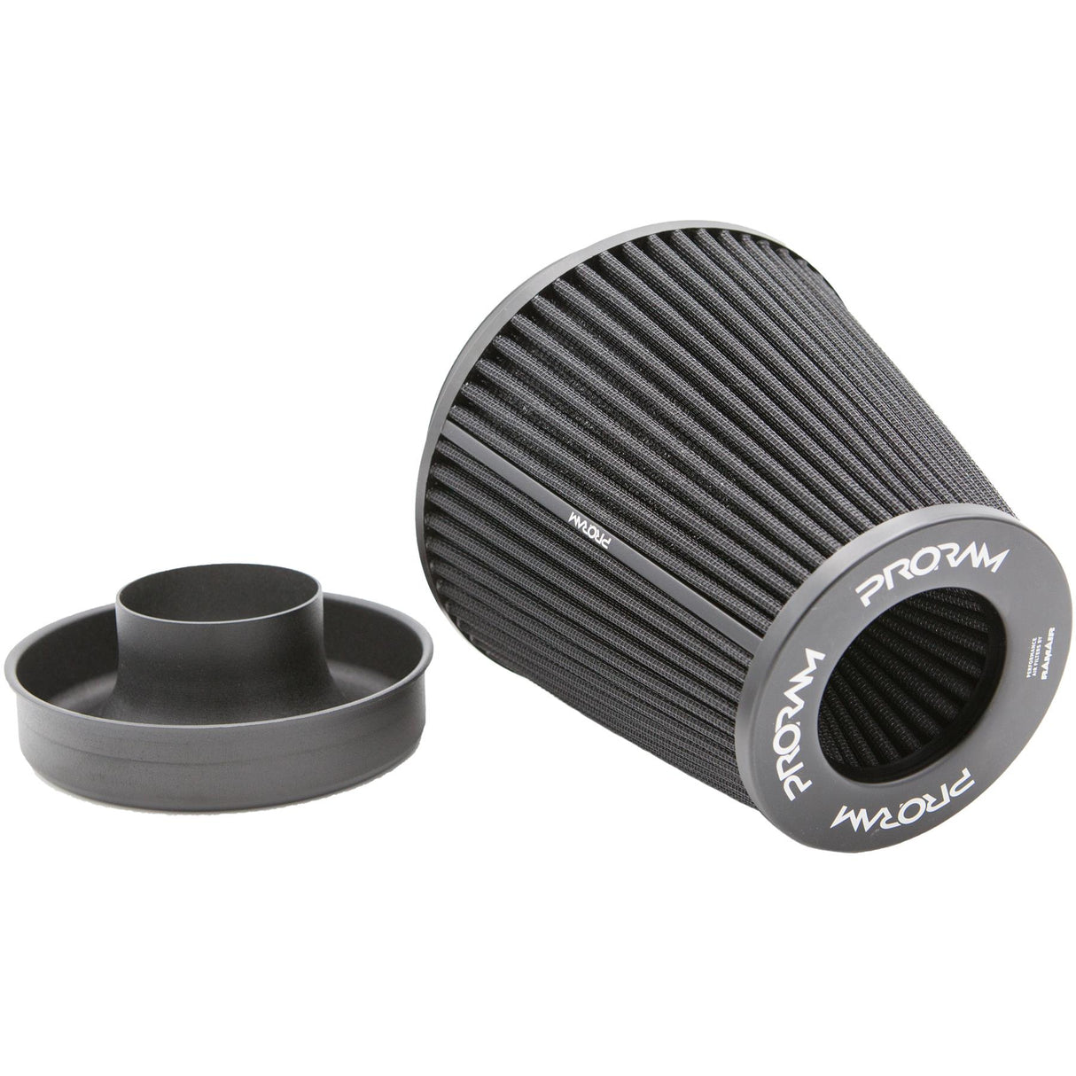 Ramair Ramair Pleated 90mm (3.5inch) ID Neck Large Cone Air Filter with Velocity Stack and Coupling