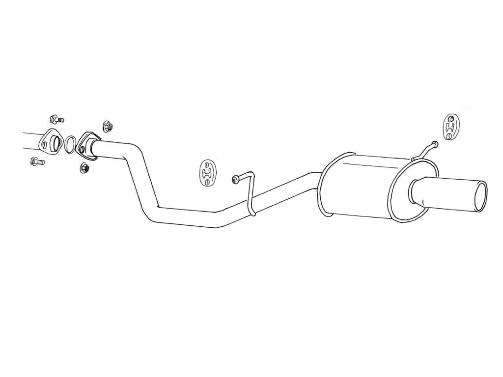 Fujitsubo Wagolis Exhaust - Nissan Serena PC/PNC24