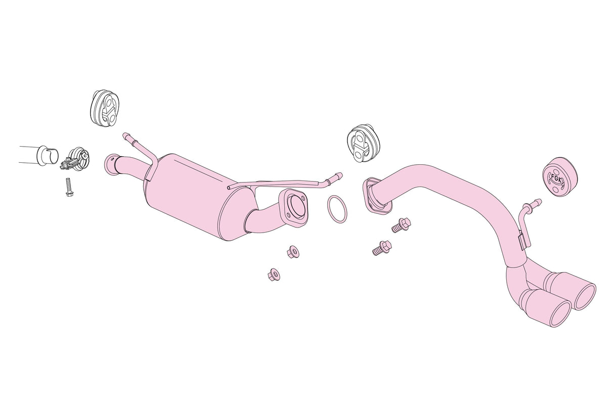 Fujitsubo A-K Exhaust - Suzuki Alto Turbo Rs/Works 4Wd HA36S