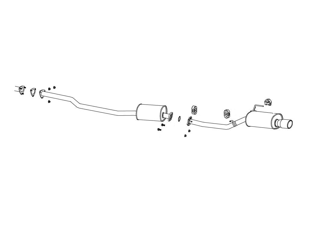 Fujitsubo Wagolis Exhaust - Honda Elysion 2.4 2WD RR1