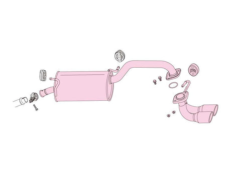 Fujitsubo A-K Exhaust - Suzuki Wagon R Fx Limited NA 2WD MH34S