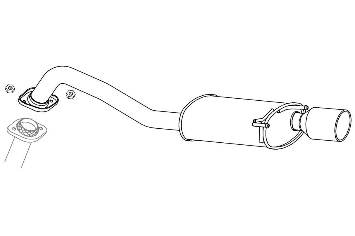 Fujitsubo A-S Exhaust - Honda Fit/Fit Hv 1.5 Rs GE8/GP4