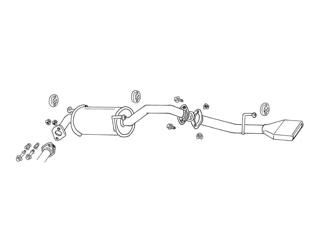 Fujitsubo Wagolis Exhaust - Toyota Succeed 2WD NCP58G