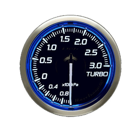 Defi Racer N2 Standalone Gauge - 60mm - Boost (3 Bar) - White - torquegt