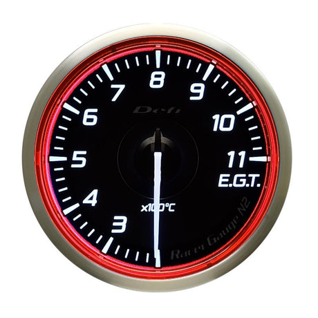 Defi Racer N2 Standalone Gauge - 60mm - Exhaust Temp - Red - torquegt