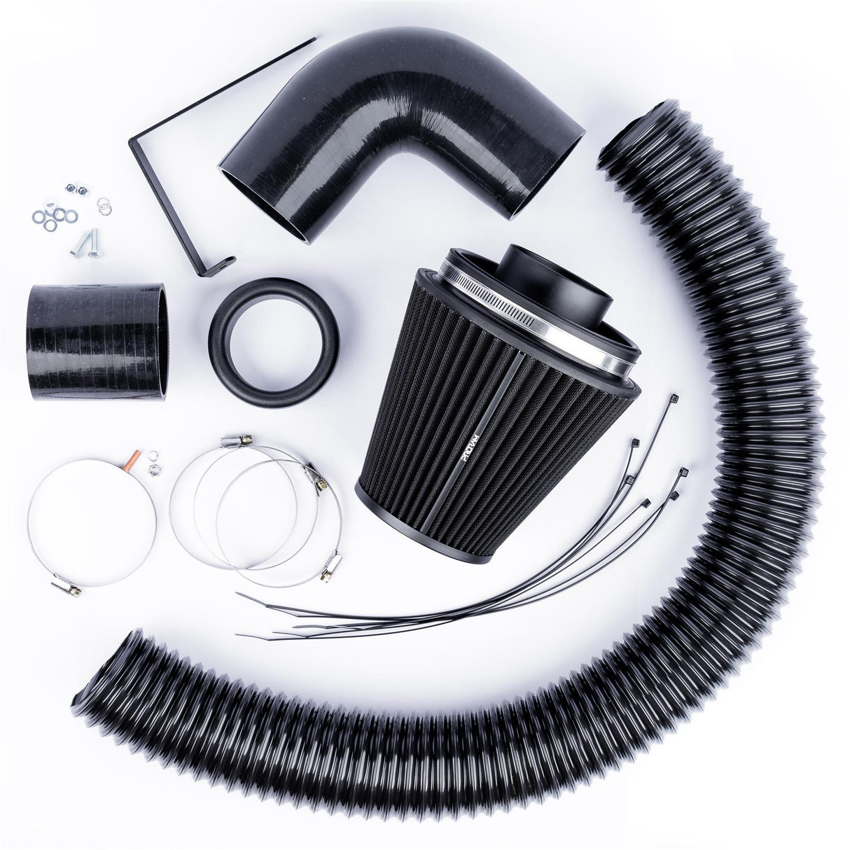 Ramair Performance Pleated Induction Kit for VW MK5 Golf R32 3.2 V6  - Black Hoses