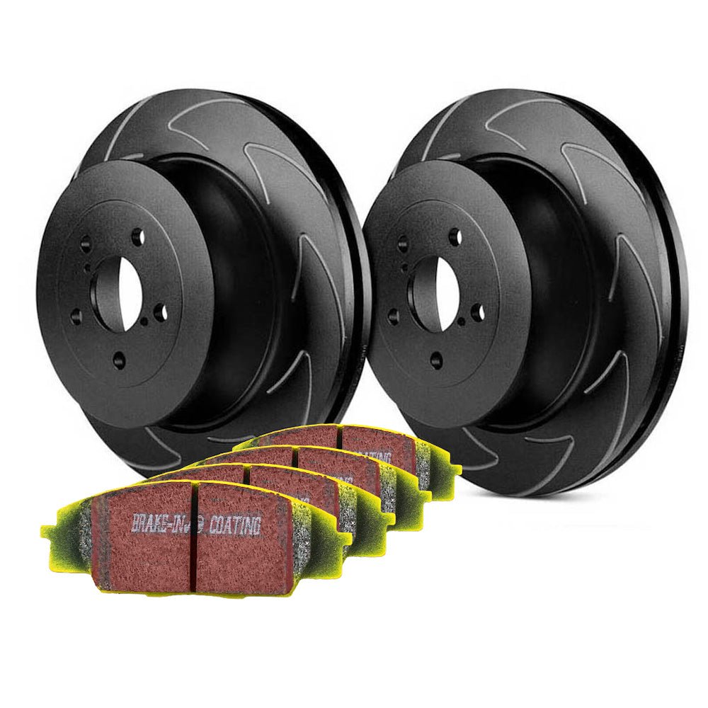 EBC Disc and Pad Kit - Forester STI SG9 - Rear - EBC Yellowstuff (Fast Road/Light Track) - BSD Bi - Directional - torquegt