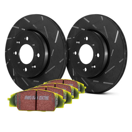 EBC Disc and Pad Kit - S2000 AP1 / AP2 - Rear - EBC Yellowstuff (Fast Road/Light Track) - USR Slotted - torquegt