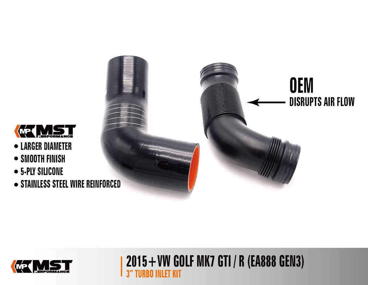 MST Performance Silicone Intake Hose & Turbo Inlet Elbow - 2.0 TSI EA888 MQB VAG