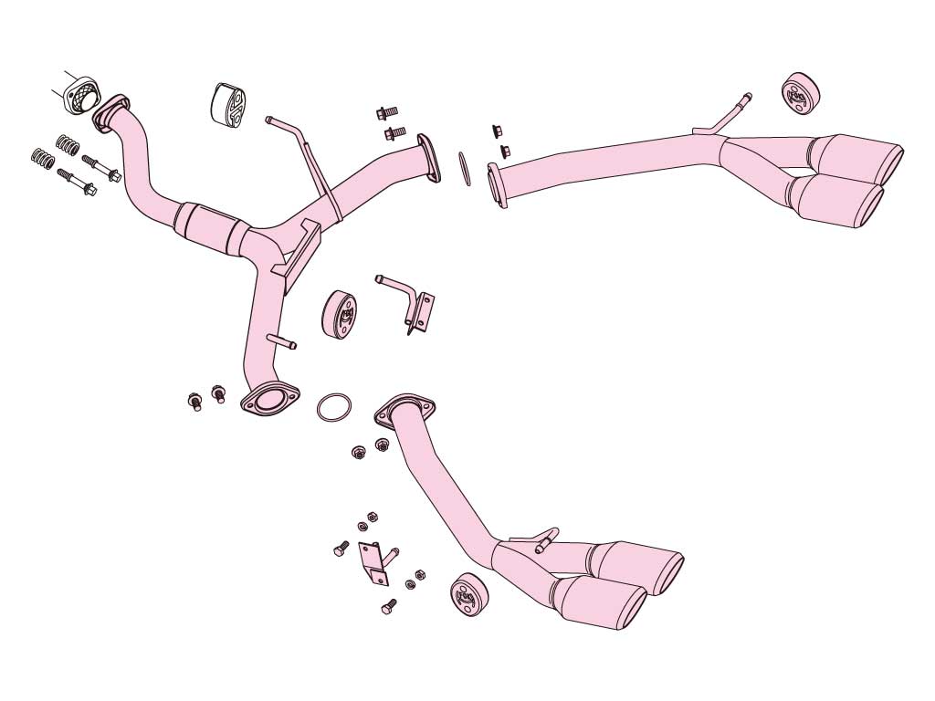 Fujitsubo A-R Exhaust - Toyota Noah/Voxy Si/Zshv 2WD ZWR80W