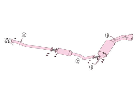 Fujitsubo A-S Exhaust - Nissan X-Trail 2.0 4WD NT32