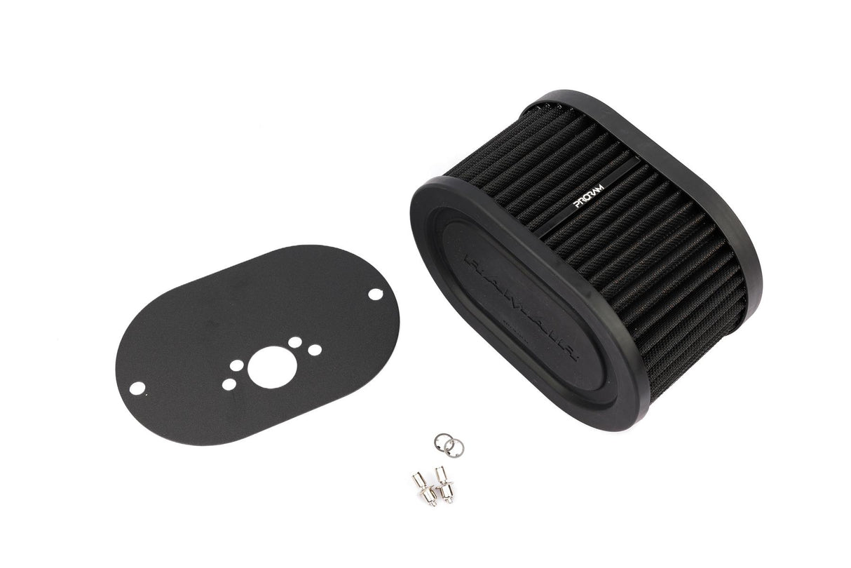 Ramair Pleated Carb Air Filter Baseplate to fit SU HS2 1.25in (32mm Mini Offset)  100mm