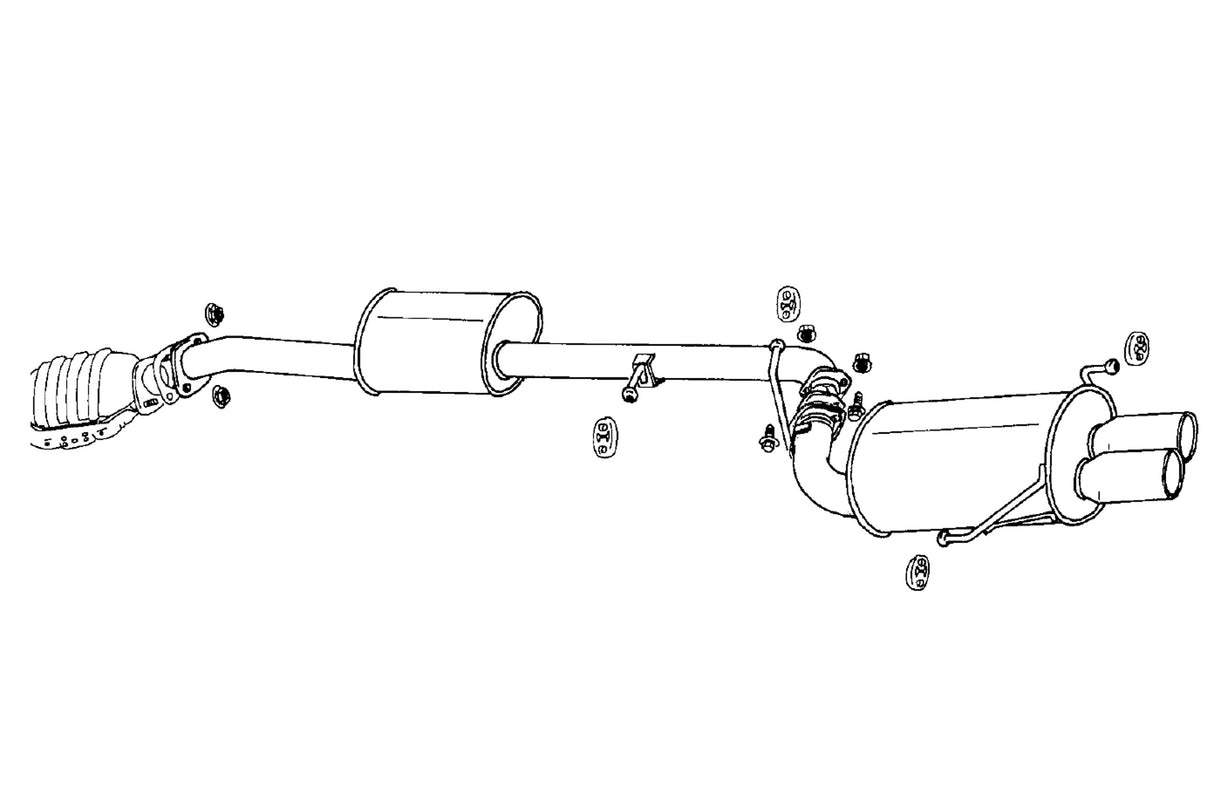 Fujitsubo Legalis R Exhaust - Nissan Skyline 4Door NA ER34