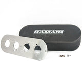 Ramair Twin Carb Air Filter With Baseplate MG Pinto Holbay 65mm Internal Height