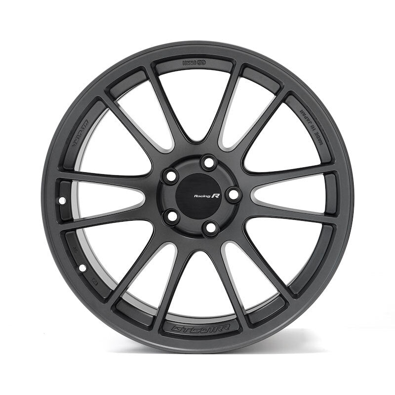 Enkei GTC01RR Alloy Wheel - 18x8 ET45 5x100 Matte Dark Gunmetal - torquegt