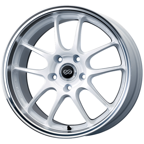 Enkei PF01SS Alloy Wheel - 17x9 ET60 5x114.3 Machined Pearl White - torquegt