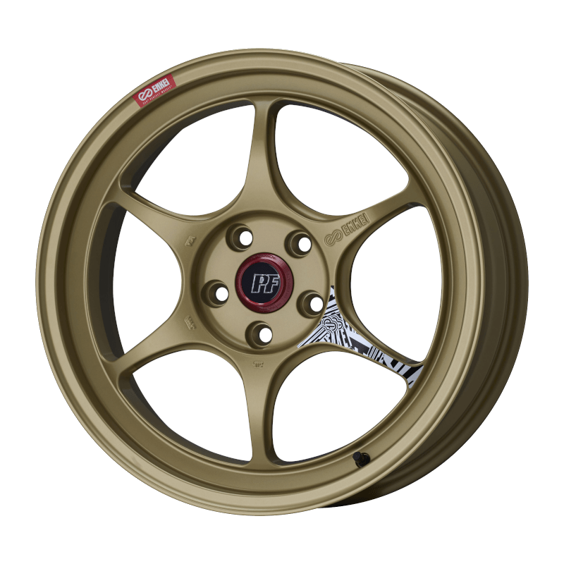 Enkei PF06 Alloy Wheel - 18x10.5 ET45 5x114.3 Gold - torquegt