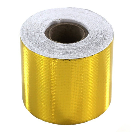 Exoracing 10mx5cm Gold Reflective Heat Shield Tape Adhesive High Temperature - torquegt