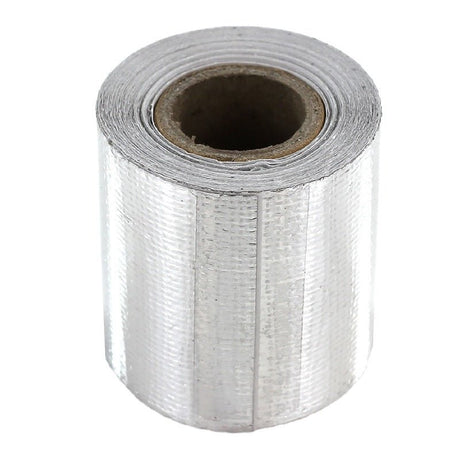 Exoracing 5mx5cm Silver Reflective Heat Shield Tape Adhesive High Temperature - torquegt