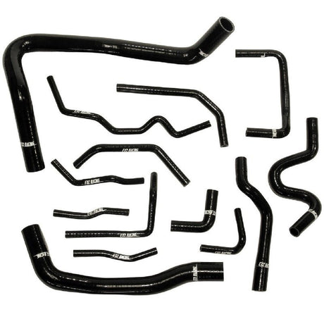 Exoracing Black Silicone Hose Kit For Honda Civic Fn2 K20Z4 14Pc - torquegt