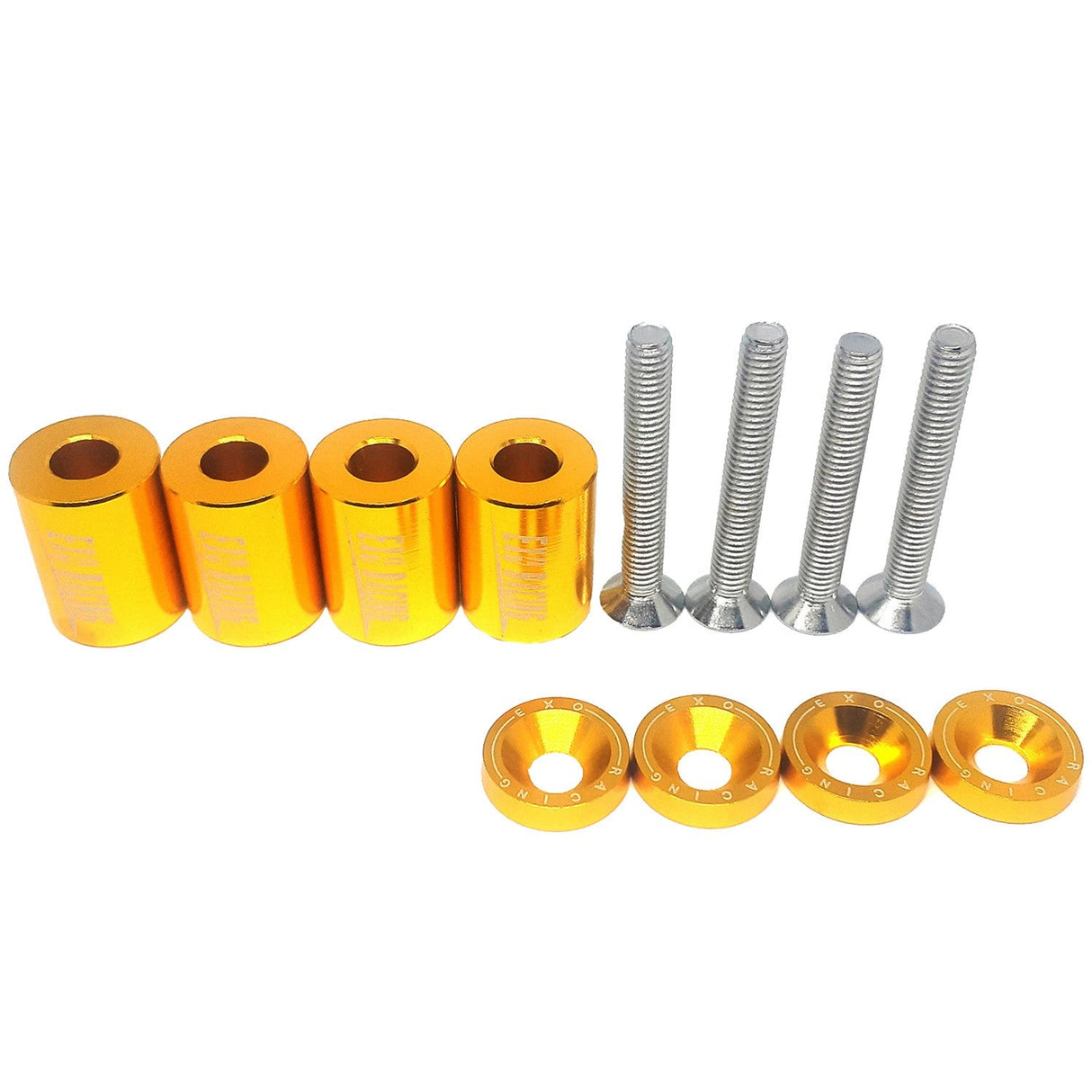 Exoracing Bonnet Raisers Spacer 1" Gold - torquegt