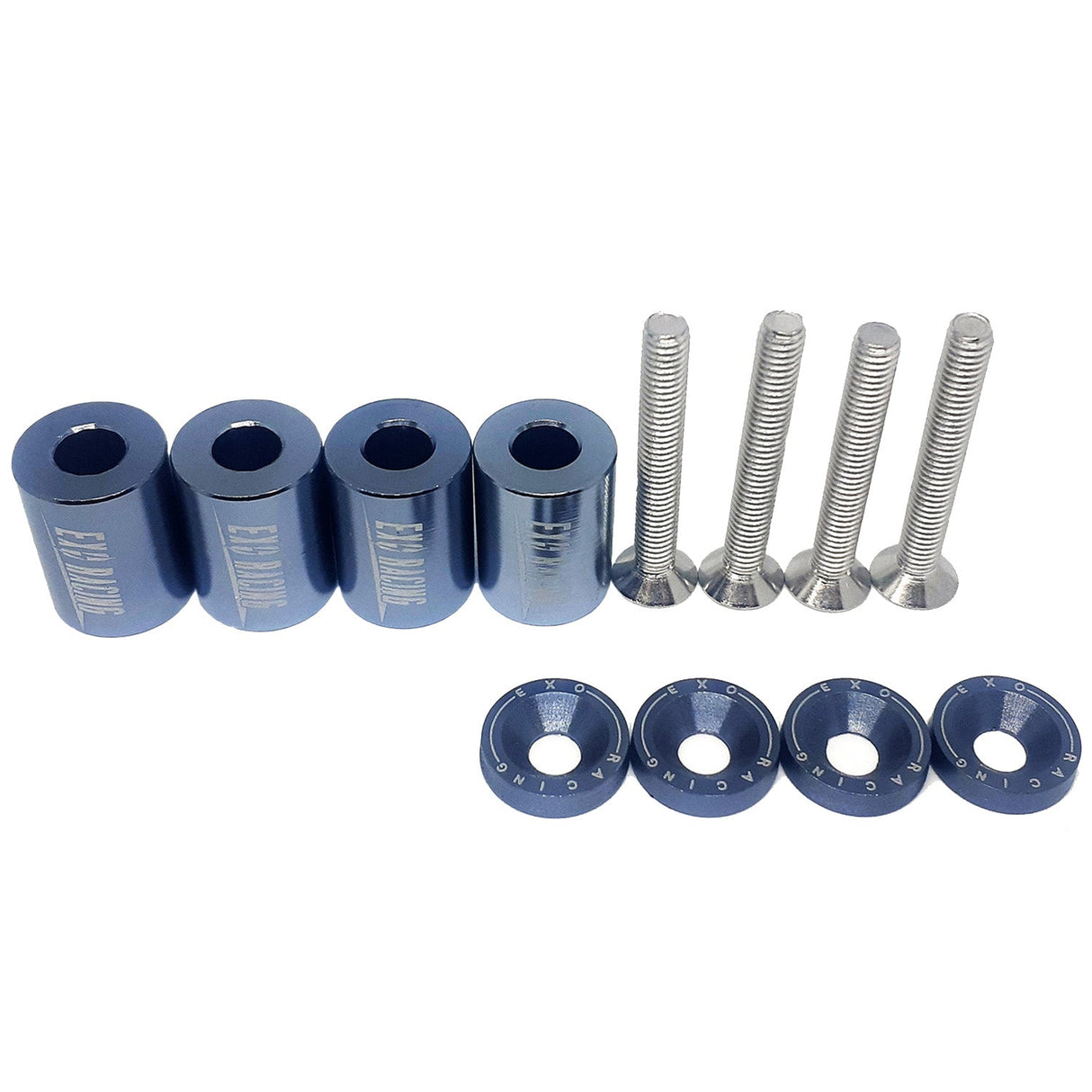 Exoracing Bonnet Raisers Spacer 1" Grey - torquegt