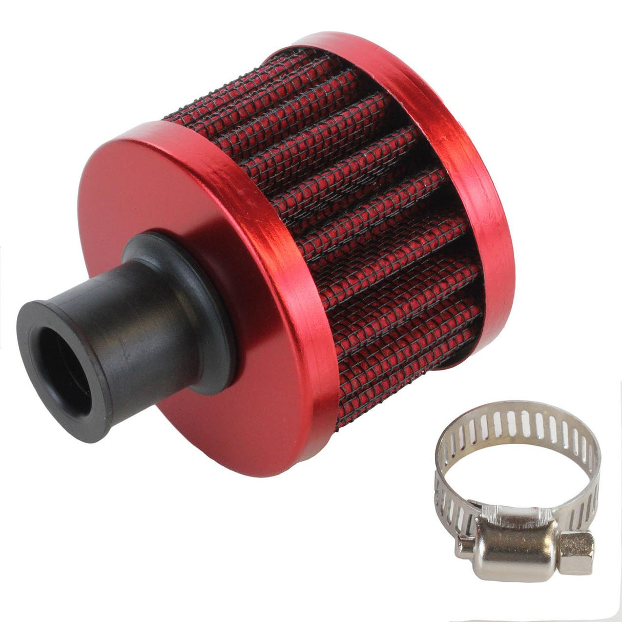 Exoracing Crankcase Breather Filter 12mm Red V2 - torquegt