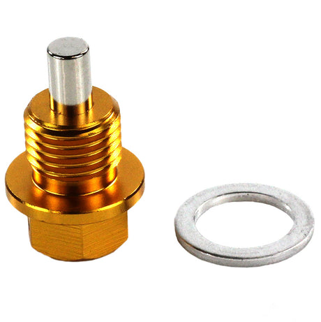 Exoracing Magnetic Sump Plug Gold M12X1.25 For Nissan Fits Toyota - torquegt