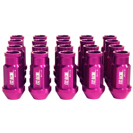 Exoracing Purple Wheel Nuts Forged Aluminium, Set of 20 - M12X1.25 - torquegt