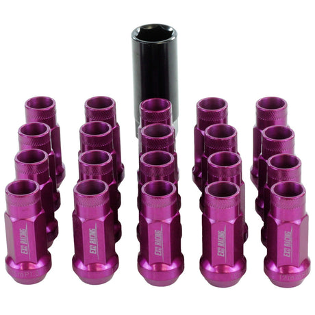 Exoracing Purple Wheel Nuts Forged Steel, Set of 20 - M12X1.25 - torquegt