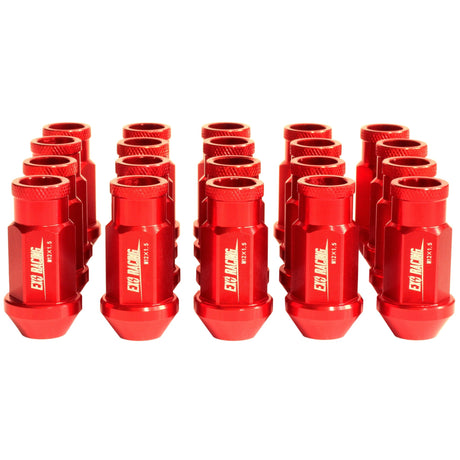Exoracing Red Wheel Nuts Forged Aluminium, Set of 20 - M12X1.5 - torquegt