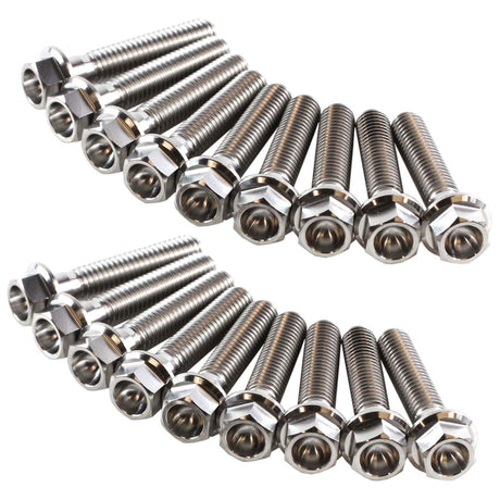 Exoracing Titanium Sump Bolt Kit For Honda Civic K20 EP3 DC5 - torquegt
