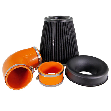 Ramair Performance Pleated Induction Kit for MK2 Focus ST - Orange Hoses