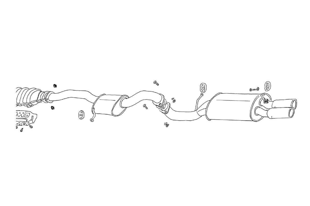 Fujitsubo Legalis R Exhaust - Nissan Cedric/Gloria 24V Turbo Y31