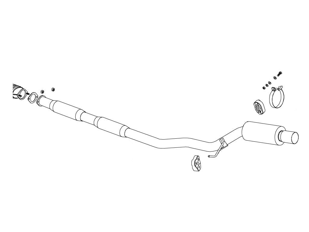 Fujitsubo RM-01S Exhaust - Mitsubishi Lancer Evolution Ⅸ CT9A
