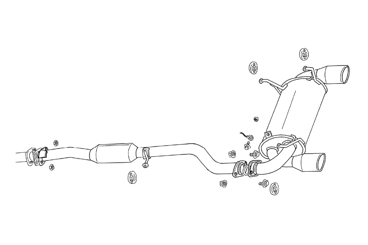 Fujitsubo Legalis R Exhaust - Nissan Skyline Coupe CPV35