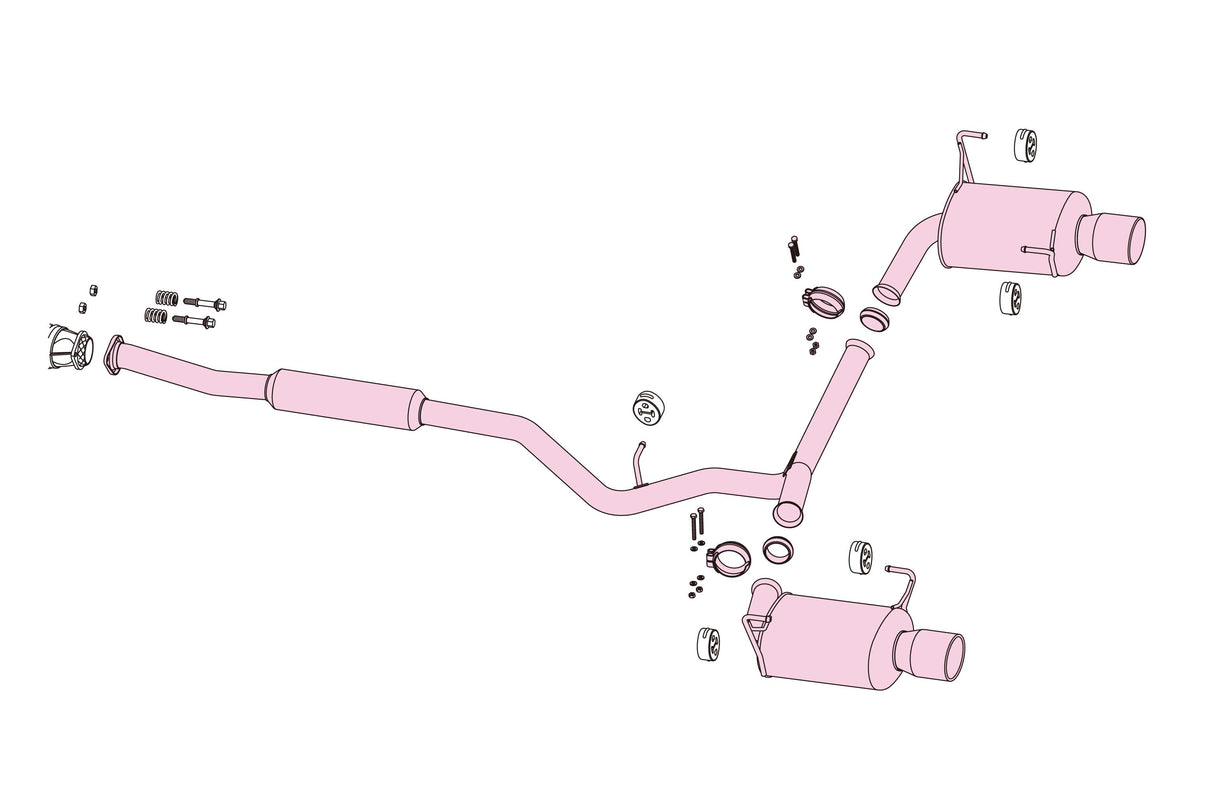 Fujitsubo A-R Exhaust - Subaru Forester 2.0 Turbo SH5