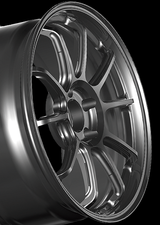 Advan RZ-DF2 Alloy Wheel - 19x8.5 ET45 5x100 Diamond Cut & Hyper Platinum Black