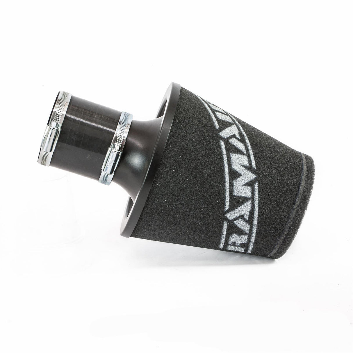 Ramair Ramair Medium Foam Filter Aluminium Base 80mm (3.1inch) OD Black with Silicone Coupler