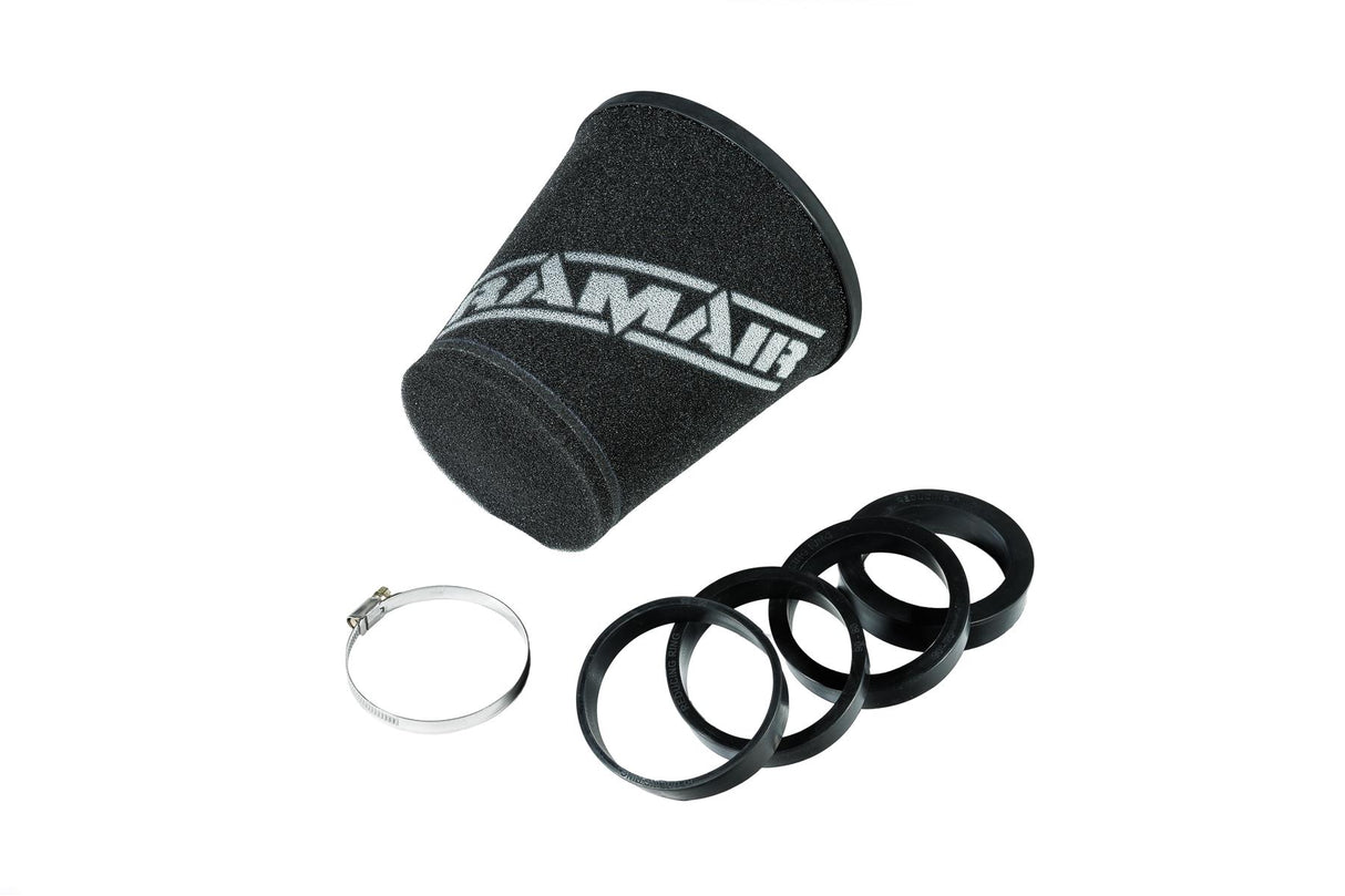 Ramair Ramair Foam 70-90mm (2.75 - 3.5inch) ID Neck Polymer Base Neck Cone Air Filter