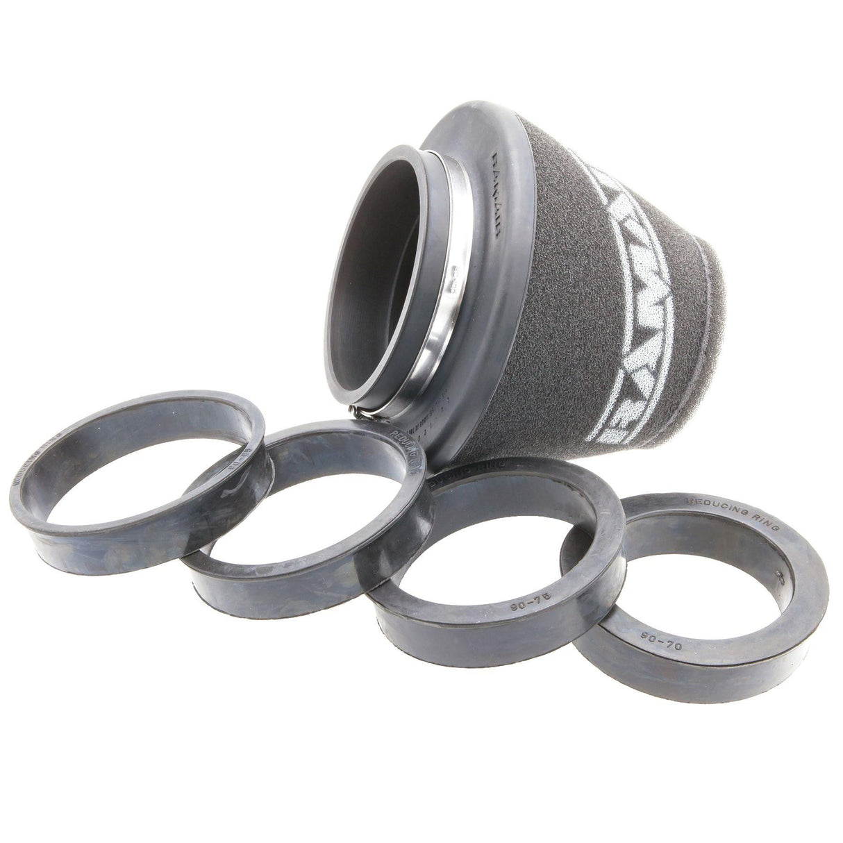 Ramair Ramair Foam 70mm - 90mm (2.75-3.5inch) ID Neck Polymer Base Neck Cone Air Filter