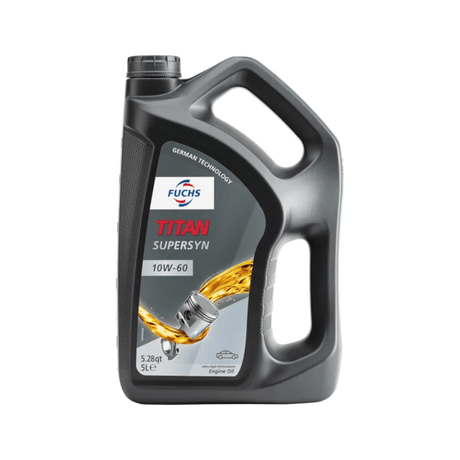 Fuchs Titan Supersyn Fully Synthetic Engine Oil 10W60 - 5 Litres - torquegt